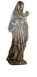   Madonna con niño de bronce figura funeraria estatua figura de bronce 41 cm - Imagen 1 de 2