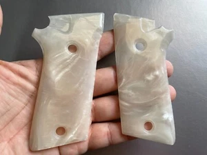 Preciosas empuñaduras de resina de perla blanca para taurus,pt-911, 940 tamaño completo, tailandés hecho a mano - Imagen 1 de 4