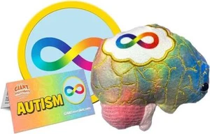 Riesige Mikroben Autismus-Spektrum psychische Gesundheit Plüschtier pädagogisches Geschenk 10 cm - Bild 1 von 1