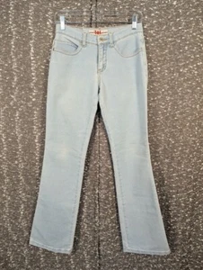 Vintage Y2K Lei Denim Light Wash Bootcut Jeans Embroidered Women's Size 28 - Picture 1 of 11