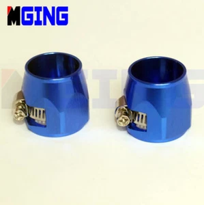 AN12 -12 12AN Fuel Hose Line Clamp Finisher Adapter HEX Finishers HEX-12 2PCS BL - Picture 1 of 4
