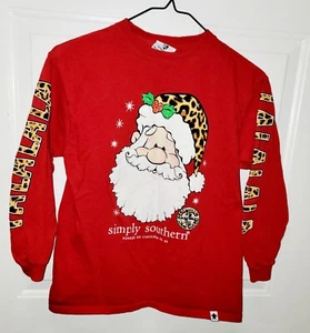 Simply Summer Youth M rot Langarm Nikolaus Shirt - Bild 1 von 4