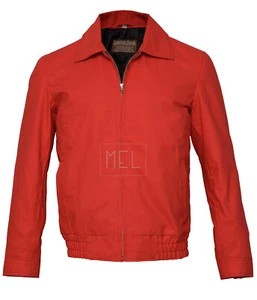 Herren Rebel Without a Cause James Dean Red Cordura Cotton Jacket Special - Bild 1 von 4