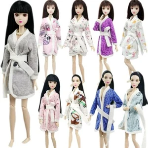 Cartoon Panda Pig Bathrobe Robe For 11.5" Doll Bathroom Suit Pajama Clothes 1/6 - Picture 1 of 28