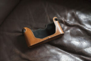 Handmade Genuine Real Leather Half Camera Case Bag Cover for Nikon FM3A