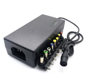ALIMENTATORE CARICATORE UNIVERSALE PC NOTEBOOK 120 W LCD MONITOR 8 ADATTATORI - Foto 1 di 5