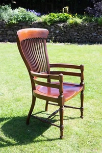 E.W. Godwin Walnut Armchair for James Peddle Circa 1881 - Picture 1 of 6
