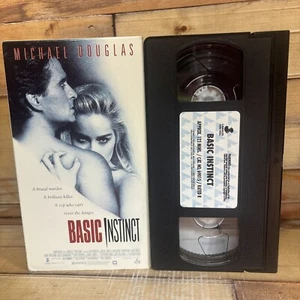 Basic Instinct VHS VCR Video Tape Used Sharon Stone - Picture 1 of 5