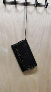 Vintage Pat UK 1519245 Black Cocktail Party Clutch/Purse Attach Chain - Picture 1 of 3