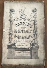 Henry Mills Alden / Harper's New Monthly Magazine No 273 Febraury 1873 1st ed