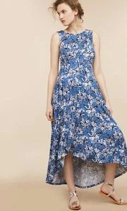 NWT MIMI Cascade Motherhood Maternity Floral Print Maxi Dress Size S Blue Multi - Picture 1 of 9