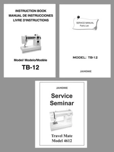 CD * JANOME TB-12, 4612 Bedienungsanleitung / Service & Teileliste - Bild 1 von 9