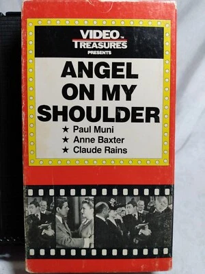 Angel On My Shoulder VHS Video Treasures 1985 Noir Claude Rains Anne Baxter - Image 1 of 3