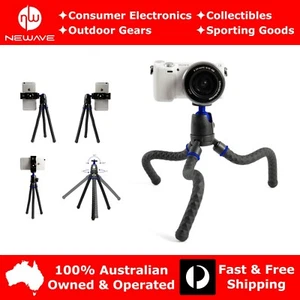 NEWAVE Handheld Flexible Tabletop Camera Phone Tripod Stand w Bluetooth Shutter - Picture 1 of 14