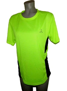 Camiseta de rendimiento BALANCED TECH amarillo neón para hombre MEDIANA, cuello redondo manga corta - Imagen 1 de 8