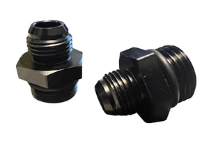 -8AN Flare to -10AN ORB Oring Male Boss Fuel Pump Rail Adapter Fitting 8AN 10AN - Foto 1 di 6