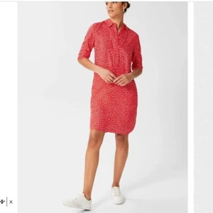 Hobbs London Marciella Tunic Dress Size 14 Pink Orange - Picture 1 of 7