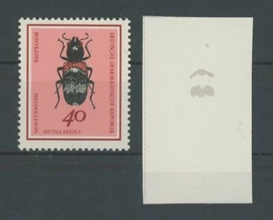 DDR PH 1416 SCARABEO 1968 STAMPA DI FASE INSETTI SCARABEO PROOF IMPERFETTO RARO!! m1857 - Foto 1 di 1
