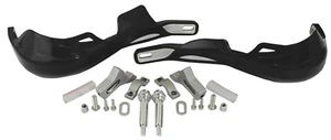MOTOCROSS RALLY PRO HANDGUARDS ALUMINIUM REINFORCED BLACK ENDURO MX - Picture 1 of 2
