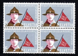 1963 Switzerland SC# 422 - Boy Scout - Block of 4 - M-NH - Picture 1 of 1