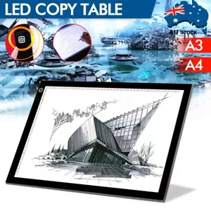 A3 A4 A2 LED Light Box Tracing Drawing Board Stencil Tattoo Art Design Copy Pad - Picture 1 of 13