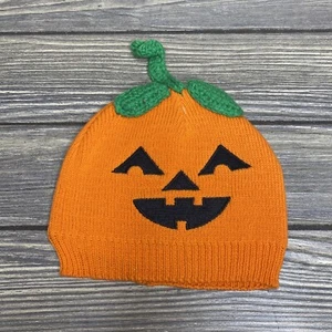 So 'Dorable Infant Knit Hat Beanie Pumpkin Orange Green 6-12 Mos - Picture 1 of 4