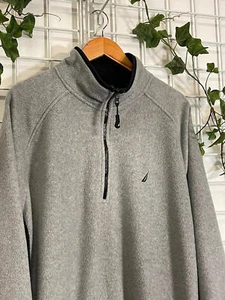Vintage Nautica Quarter Zip Fleece Pullover Jacket - Picture 1 of 5