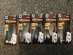 Black Womens Footjoy GTxtreme Large Gloves (LH For The Right Handed Golfer) X 5 - Picture 1 of 1