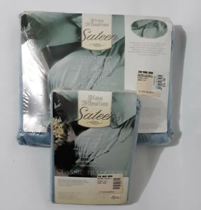 JC Penny Classic Traditions Queen Size Cotton 230 Thread with 2 Pillowcases - Picture 1 of 10