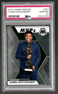 2019 PANINI MOSAIC BASKETBALL #297 GIANNIS ANTETOKOUNMPO PSA 10 MILWAUKEE BUCKS - Picture 1 of 5