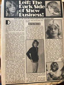 Leif Garrett, Full Page Vintage Clipping - Bild 1 von 1