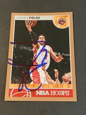 Landry Fields Signed 2013-14 Panini Hoops Gold Card Auto Raptors Autograph COA