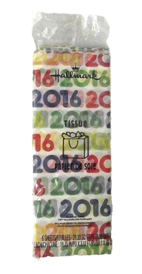 2016 Hallmark Wrapping Tissue Paper Birthday Gift Scrapbook Crafts Anniversary - Image 1 of 3