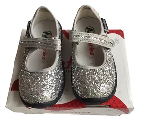 Naturino Baby Girl Glitter Shoes Sz 23( US 7) New In Original Box Retail$49 - Picture 1 of 3