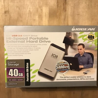 IOGear ION Drive II 40GB External 4200RPM (GHD225U40) 0501-02 - Image 1 of 4