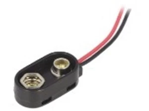 CLIP CON PRESA POLARIZZATA PER PILE 9V CONFEZIONE DA 5 PEZZI - Foto 1 di 1