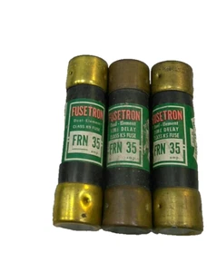 LOT/3)FUSE/35A/250V/Fusetron/ FRN 35/TR35/Time Delay/DUAL ELEMENT /RK5/USE(S7L15 - Picture 1 of 3