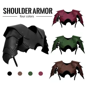 Medieval Retro Men Chest Shoulder Armor Cuirass Breastplate Gladiator Pauldrons - Picture 1 of 14