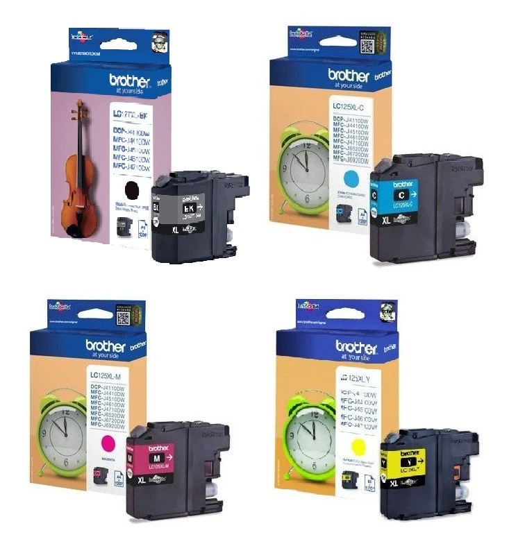 Brother Ink Cartridge LC127XLBK LC125XLC LC125XLM LC125XLY LC129XLBK LC129XL LOT - Image 1 of 1