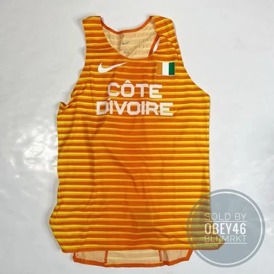 Camiseta Nike Pro Elite Costa de Marfil Atletismo Aeroswift CI8100-812 Talla M Foto 1 de 4