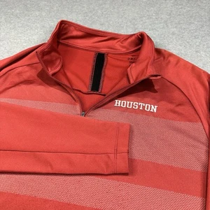 Houston University Sweatshirt Mens Extra Large Nike Dri-Fit 1/4 Zip UH Cougars - Picture 1 of 12
