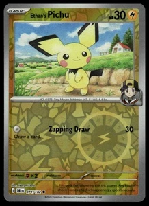 SV10: Destined Rivals #071/182 Ethan's Pichu Reverse Holo - Picture 1 of 2