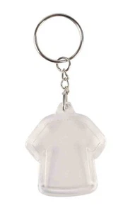 Plastic Keychain T-Shirt 4.3 X 4 Cm 2 Pieces - Picture 1 of 2