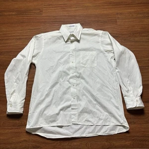 Camicia vintage Christian Dior Chemises uomo 17 34/35 resistente tasca con bottoni a pressione - Foto 1 di 8