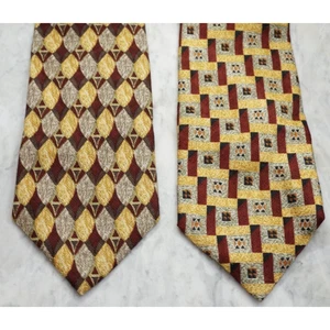 Ermenegildo Zegna neck ties | Lot of 2 vintage mens ties - Picture 1 of 6
