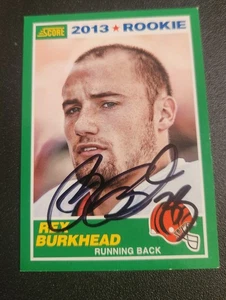 Partitura firmada con autógrafo de Rex Burkhead 2013 RC Cincinnati Bengals - Imagen 1 de 1