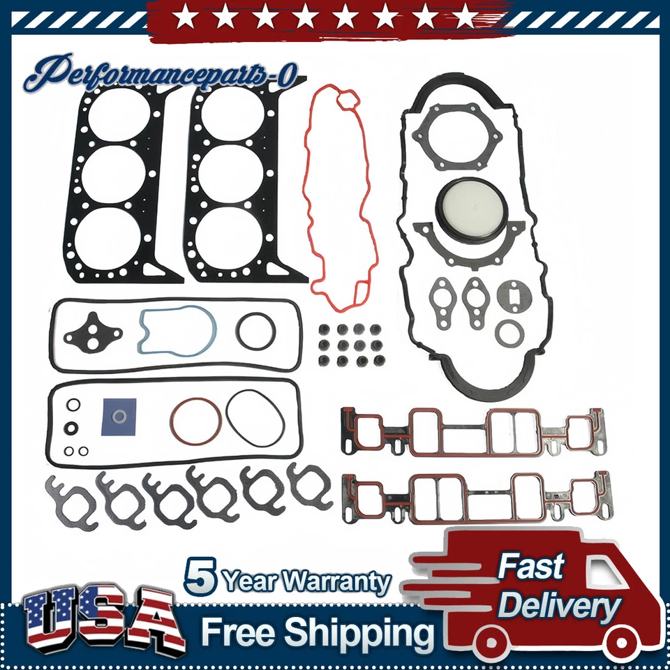 Engine Kit Gasket Set for GMC Jimmy 1996 1997 1998 1999 2000 2001 4.3L V6 - Image 1 of 1