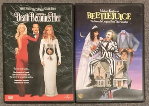 Death Becomes Her 1992/Beetlejuice 1988 DVD Michael Keaton Bruce Willis - Foto 1 di 3