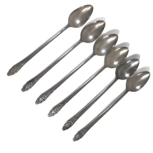 ABENDSTERN Oneida Community Versilbert Sechs Eisteelöffel Teelöffel 6 Stück - Bild 1 von 2