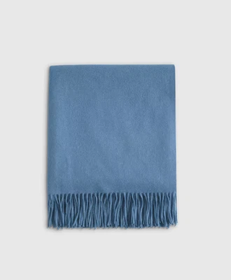 Nuevo sin etiquetas Quince Cashmere Throw azul cielo 50”x60” catálogo devolución Foto 1 de 4